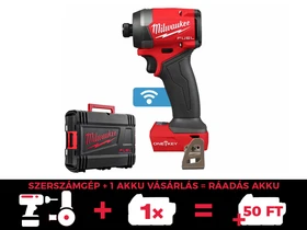 Milwaukee M18ONEID3-0X akkus ütvecsavarozó bitbefogással 18 V | 226 Nm | 1/4 bit | Szénkefementes | Akku és töltõ nélkül | Heavy Duty kofferben