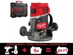 Milwaukee M18FR12-0X akkus felsõmaró 18 V | 12000 - 25000 RPM | Szénkefementes | Akku és töltõ nélkül | Heavy Duty kofferben