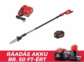 Milwaukee M18FTPS30-121 akkus magassági ágvágó 18 V | Vágás hossz 300 mm | Magasság 2700 - 4000 mm | Szénkefementes | 1 x 12 Ah akku + töltõ | Kartondobozban