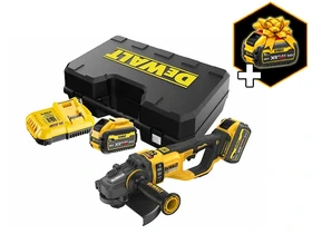 DeWalt DCG460X2-QW akkus sarokcsiszoló 54 V | 230 mm | 6000 RPM | Szénkefementes | 2 x 9 Ah akku + töltõ | Kofferben DeWalt DCG460X2-QW akkus sarokcsiszoló 54 V | 230 mm | 6000 RPM | Szénkefementes | 2 x 9 Ah akku + töltõ | Kofferben