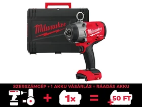Milwaukee M18 FHIW2P12-0X akkus ütvecsavarozó 18 V | 68 Nm/475 Nm/1017 Nm/1220 Nm | M36 | Szénkefementes | Akku és töltõ nélkül | Heavy Duty kofferben