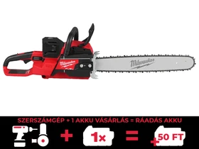 Milwaukee M18F2CHS50-0 akkus láncfűrész 18 V | 482 mm | Szénkefementes | Akku és töltő nélkül | Kartondobozban
