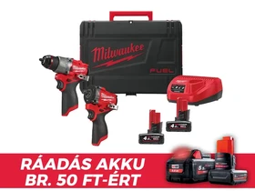 Milwaukee M12FPP2X2-402X gépcsomag Heavy Duty kofferben