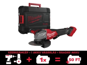 Milwaukee M18FHSAG125XPDB2-0X akkus sarokcsiszoló 18 V | 125 mm | 9000 RPM | Szénkefementes | Akku és töltõ nélkül | Heavy Duty kofferben