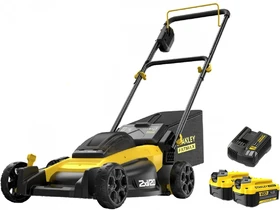 Stanley SFMCMW2651M akkus fűnyíró 18 V | 510 mm | 750 m² | Szénkefementes | 2 x 4 Ah akku + töltő