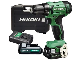 HiKOKI DS12DAWFZ akkus fúrócsavarozó tokmányos 12 V, 2 x 2.5 Ah, 38 Nm, 0-1400/min