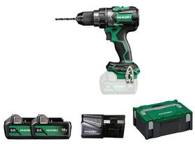 HiKOKI DS18DCWPZ akkus fúrócsavarozó tokmányos 2 x 5.0 Ah+ töltő, HSC