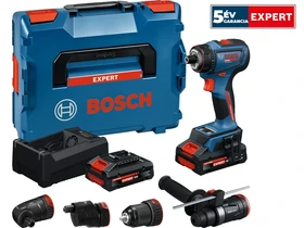 Bosch EXSR18V-90FC akkus fúrócsavarozó bitbefogással 18 V | 36 Nm/65 Nm | Szénkefementes | 2 x 4 Ah akku + töltő | L-Boxx-ban