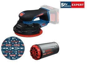 Bosch EXEX18V-150-5 akkus excentercsiszoló 18 V | 150 mm | Szénkefementes | Akku és töltő nélkül | Kartondobozban