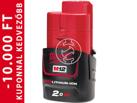 Milwaukee M12 B2 12 V 2,0 Ah Li-ion akkumulátor