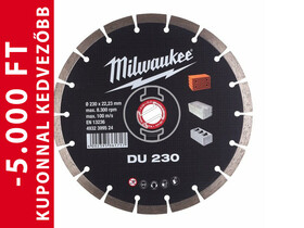 Milwaukee DU 230x22,2 mm-es gyémánt vágótárcsa