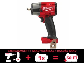 Milwaukee M18FMTIW2F38-0X akkus ütvecsavarozó 18 V | 47 Nm/475 Nm/610 Nm/745 Nm | 1/2 inch | Szénkefementes | Akku és töltõ nélkül | Heavy Duty kofferben