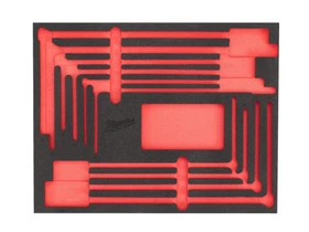Milwaukee szivacsbetét kofferhez 8 részes T-kulcs készlethez Milwaukee szivacsbetét kofferhez 8 részes T-kulcs készlethez