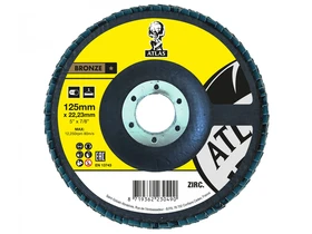 Atlas KX663 lamellás csiszolótárcsa 125x22mm P120 Atlas KX663 lamellás csiszolótárcsa 125x22mm P120