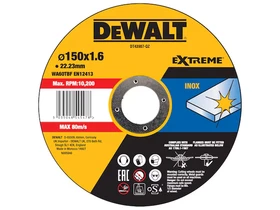 DeWalt EXTREME vágókorong 150 x 1.6mm Inox DeWalt EXTREME vágókorong 150 x 1.6mm Inox