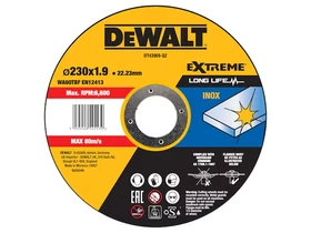 DeWalt EXTREME vágókorong 230 x 1.9mm Inox DeWalt EXTREME vágókorong 230 x 1.9mm Inox