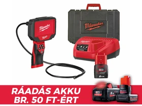 Milwaukee M12360IC12-201C INSPECTION CAMER 1M IN2 endoszkóp kamera 10 mm x 1,2 m | 1 x 2 Ah akku + töltő | Kofferben