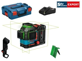 Bosch EXLL18V-120-33CG Zöld vonallézer Hatósugár: 0 - 35 m | 1 x 4 Ah akku + töltő | L-Boxx-ban Bosch EXLL18V-120-33CG Zöld vonallézer Hatósugár: 0 - 35 m | 1 x 4 Ah akku + töltő | L-Boxx-ban