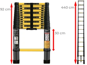 Ztrust teleszkópos támasztólétra 15 fokos | 4,4 m | Alumínium Ztrust teleszkópos támasztólétra 15 fokos | 4,4 m | Alumínium