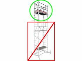 Krause ClimTec gurulóállvány 2. magasítás Krause ClimTec gurulóállvány 2. magasítás