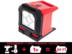 Milwaukee M18PAL-0 akkus szerelőlámpa 18 V | 300 lumen/600 lumen/1500 lumen | Akku és töltő nélkül
