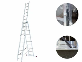 Krause CORDA háromrészes többcélú létra 3x10 (újracsomagolt) Krause CORDA háromrészes többcélú létra 3x10 (újracsomagolt)