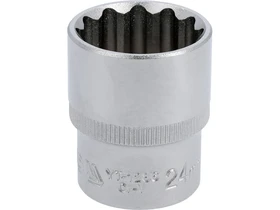 12 hajtasu dugokulcsfej 24 mm 12 lapu Cr-V normal kivitel Kép: 12 hajtasu dugokulcsfej 24 mm 12 lapu Cr-V normal kivitel.webp