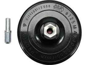 Kép: 125 mm-es gumi csiszolotarcsa tuskevel mandrellal.webp