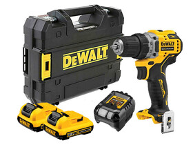 DeWalt DCD701D2-QW akkus fúrócsavarozó tokmányos 12 V | 57 Nm | Szénkefementes | 2 x 2 Ah akku + töltő | TSTAK kofferben DeWalt DCD701D2-QW akkus fúrócsavarozó tokmányos 12 V | 57 Nm | Szénkefementes | 2 x 2 Ah akku + töltő | TSTAK kofferben