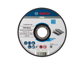 Bosch PRO Metal vágókorong 115 x 1,6 x 22,23 mm Bosch PRO Metal vágókorong 115 x 1,6 x 22,23 mm