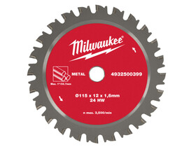 Milwaukee körfűrészlap 115 x 12 x 1,6 mm, fémhez