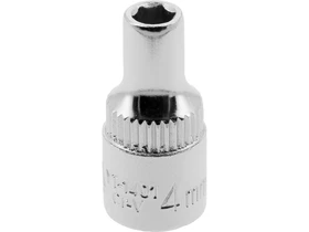 14-os dugokulcsfej 4 mm 6-lapu Cr-V normal kivitel Kép: 14-os dugokulcsfej 4 mm 6-lapu Cr-V normal kivitel.webp