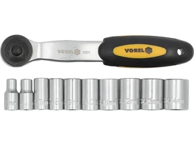 14-os racsnis hajtokar es dugokulcs keszlet 11 reszes Kép: 14-os racsnis hajtokar es dugokulcs keszlet 11 reszes.webp