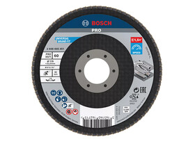 Bosch PRO X571 lamellás csiszolótárcsa 115 mm, G60 Bosch PRO X571 lamellás csiszolótárcsa 115 mm, G60