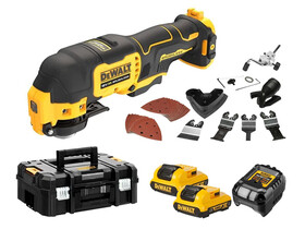 DeWalt DCS353D2-QW akkus oszcilláló multigép 12 V | 0 - 180001/min | Oszcillációs szög 3,2 ° | Szénkefementes | 2 x 2 Ah akku + töltő | TSTAK kofferben DeWalt DCS353D2-QW akkus oszcilláló multigép 12 V | 0 - 180001/min | Oszcillációs szög 3,2 ° | Szénkefementes | 2 x 2 Ah akku + töltő | TSTAK kofferben