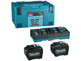 Makita 40Vmax XGT akkumulátor és töltő szett 2x8,0 Ah + DC40RB + MakPac