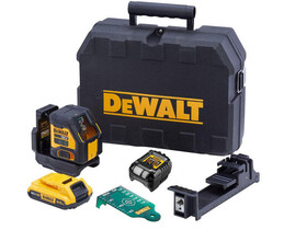 DeWalt DCLE34021D1-QW Zöld vonallézer Hatósugár jelfogóval: 0 - 100 m | 1 x 2 Ah akku + töltő | Kofferben DeWalt DCLE34021D1-QW Zöld vonallézer Hatósugár jelfogóval: 0 - 100 m | 1 x 2 Ah akku + töltő | Kofferben