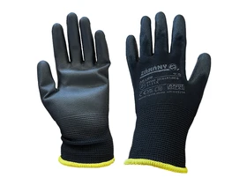 Zákány AB129 PU védőkesztyű 7/S Fekete