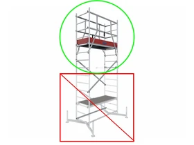 Krause ClimTec gurulóállvány 1. magasítás