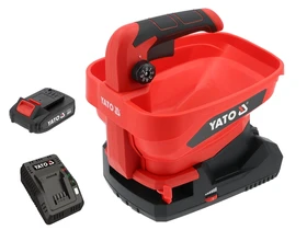 Yato YT-86704 akkus kézi szórógép 18V 2Ah akku és töltő