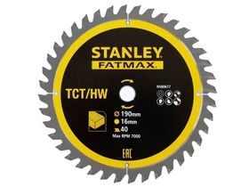 Stanley STA13365-XJ körfűrészlap 190 x 16 mm | fogszám: 40 db
