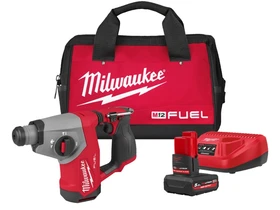 Milwaukee M12FHAC16-501BRF akkus fúrókalapács 12 V | 1,15 J | Betonban 16 mm | 2,3 kg | Szénkefementes | 1 x 5 Ah akku + töltő | Vászontáskában