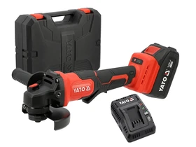 Yato YT-828254 akkus sarokcsiszoló 18 v | 125 mm | 5000, 7000, 9000 rpm | Szénkefementes | 1 x 4 Ah akku + töltő | Kofferben