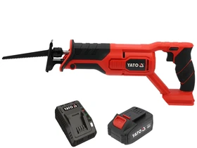 Yato YT-828151 akkus orrfűrész 18 V | 150 mm | Szénkefementes | 1 x 4 Ah akku + töltő | Kartondobozban