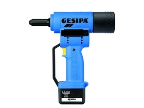 Gesipa AccuBird akkus popszegecselő 14,4 V | 2,4 - 6 mm | 10000 N | Szénkefés | 1 x 2 Ah akku | Kartondobozban Gesipa AccuBird akkus popszegecselő 14,4 V | 2,4 - 6 mm | 10000 N | Szénkefés | 1 x 2 Ah akku | Kartondobozban