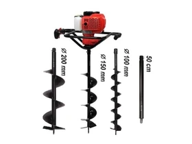 Yato YT-84660 benzin motoros függőleges földfúró 3 földfúró szárral Yato YT-84660 benzin motoros függőleges földfúró 3 földfúró szárral