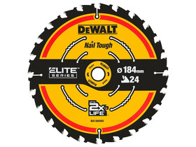 DeWalt ELITE körfűrészlap 184 mm x 20 mm 24 T DeWalt ELITE körfűrészlap 184 mm x 20 mm 24 T