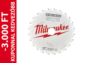 Milwaukee 190x30x1.6x24 ATB körfűrészlap fához