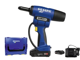 Gesipa AccuBird Pro akkus popszegecselő 2x2Ah + töltő Gesipa AccuBird Pro akkus popszegecselő 2x2Ah + töltő
