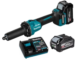 Makita GD001GU201 akkus egyenes csiszoló 40 V | 6 mm | Szénkefementes | 2 x 2 Ah akku + töltő | Kartondobozban